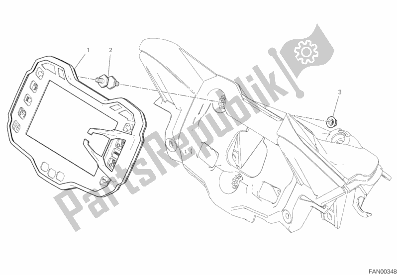 Todas las partes para Tablero De Instrumentos de Ducati Multistrada 1260 S ABS USA 2020